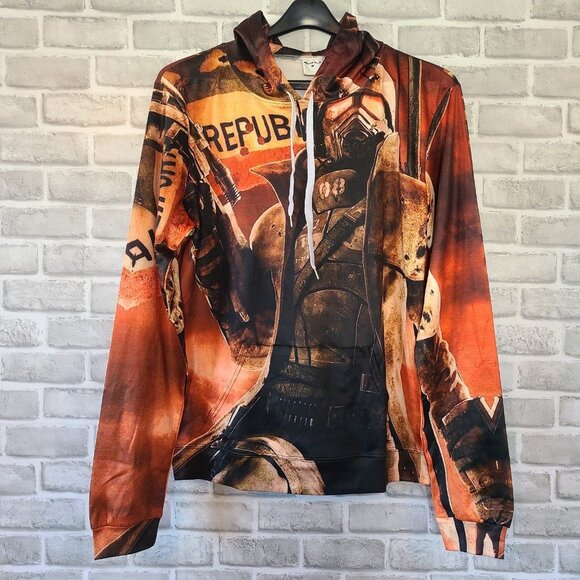 Zootop Bear All Over Print Graphic Hoodie Sweatshirt Medium NWOT Streetwear - Picture 1 of 8